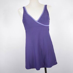Speedo purple one piece swimsuit tank dress size 6